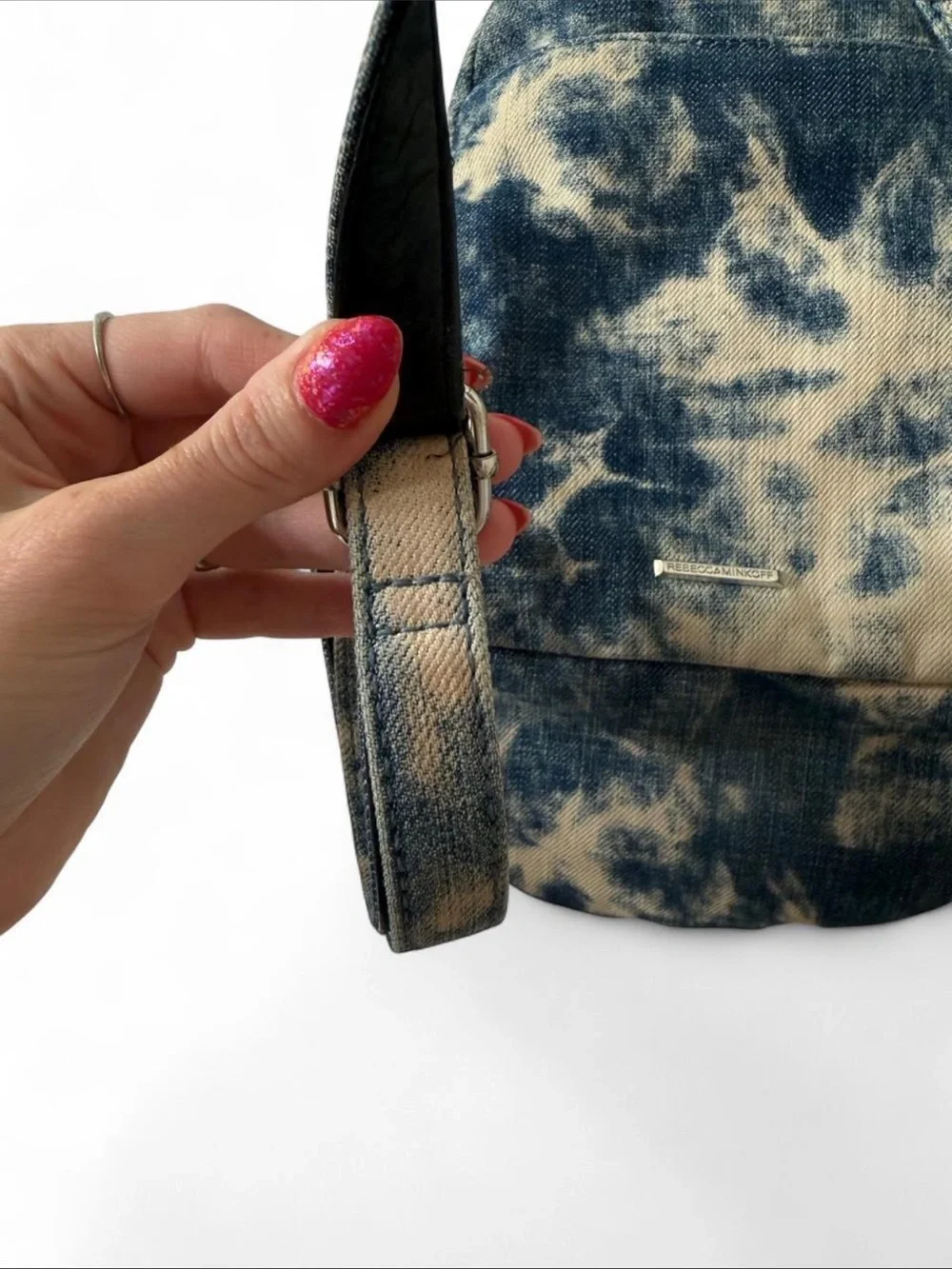 Rebecca Minkoff Julian Acid Wash Denim Backpack